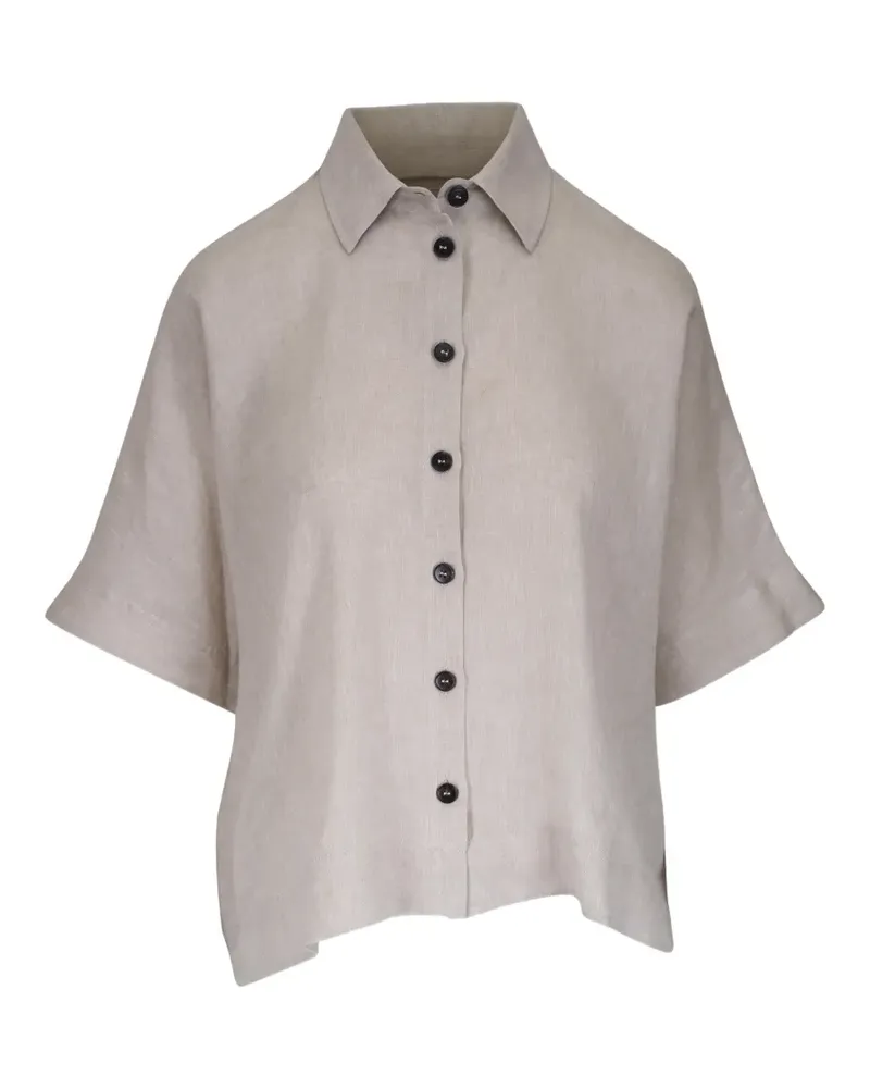 Antonelli Firenze short-sleeve button-up shirt - Nude Nude