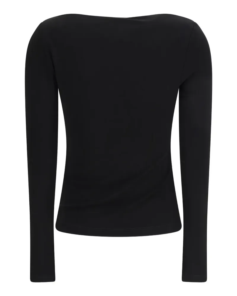 Max Mara ruched long-sleeve top - Schwarz Schwarz