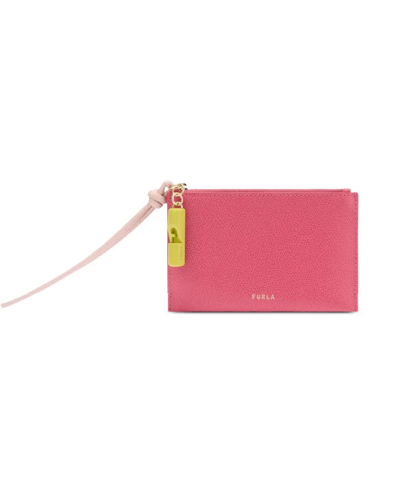 Furla Iride Clutch aus Leder in Kuvertform - Rosa Rosa