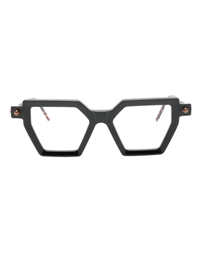 KUBORAUM Brille mit geometrischem Gestell - Schwarz Schwarz