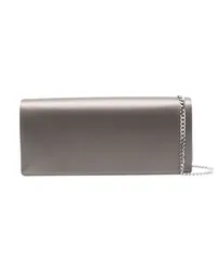 Alberta Ferretti Schultertasche aus Satin Grau