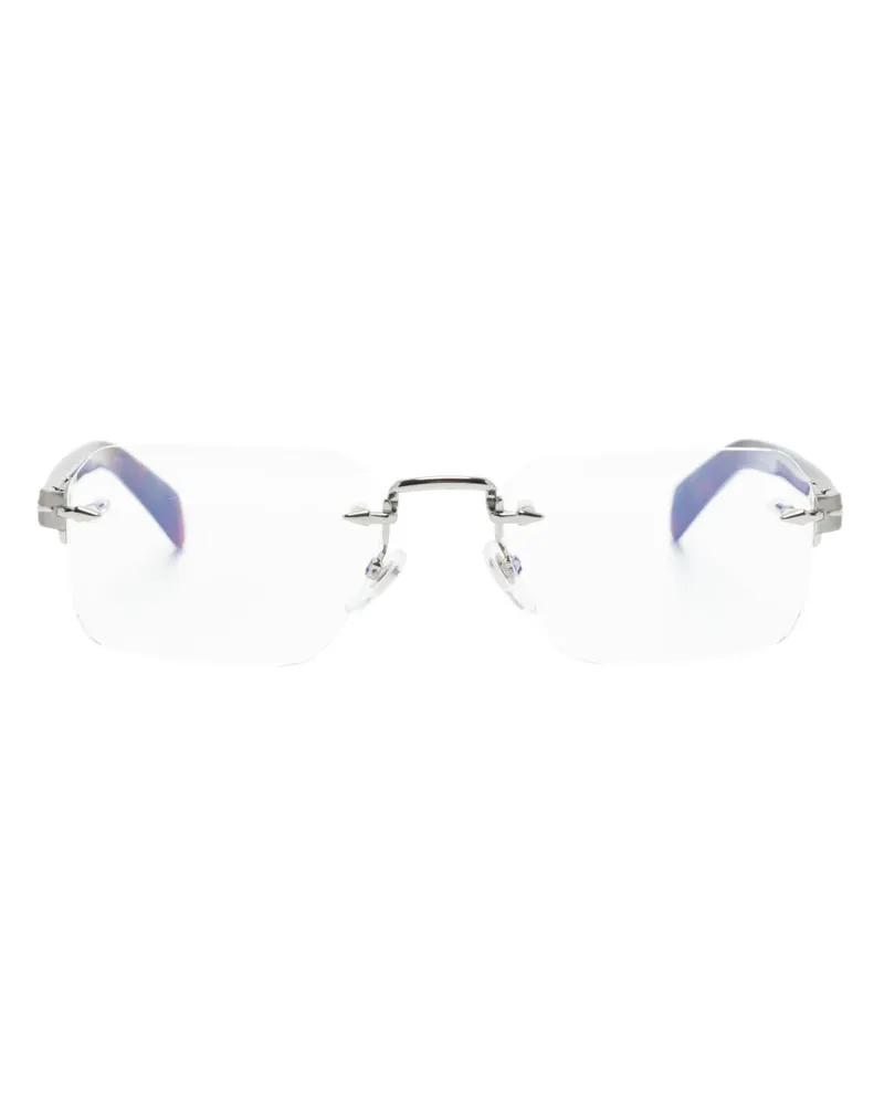 EYEWEAR by DAVID BECKHAM Rahmenlose Brille mit eckigen Gläsern - Braun Braun