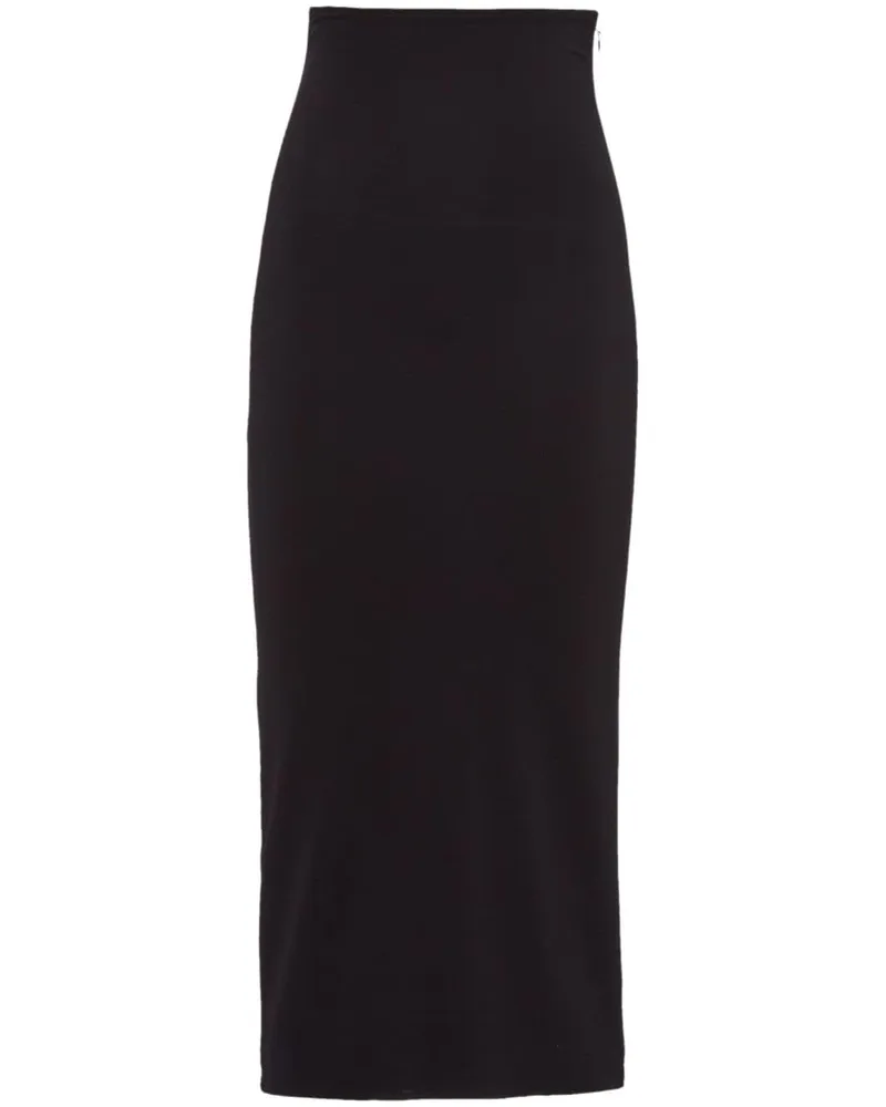 Prada Jersey-Bleistiftrock - Schwarz Schwarz