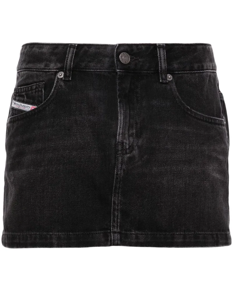 Diesel De-Ron Jeans-Minirock - Schwarz Schwarz