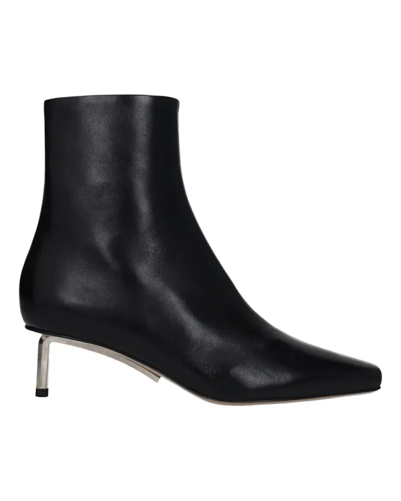 OFF-WHITE geometric-heel pointed-toe ankle boots - Schwarz Schwarz