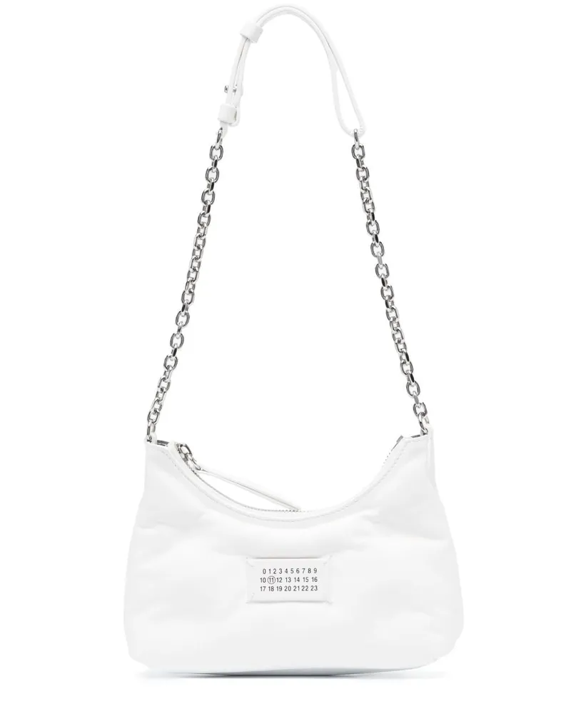 Maison Margiela Micro Glam Slam Schultertasche Weiß