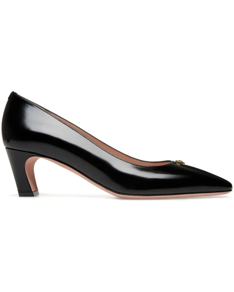 Bally Pumps mit Logo-Schild 50mm - Schwarz Schwarz