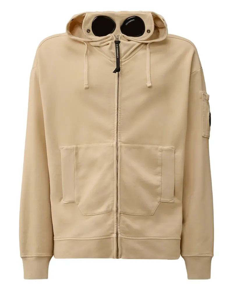 C.P. Company Kapuzenjacke mit Goggle-Detail - Nude Nude