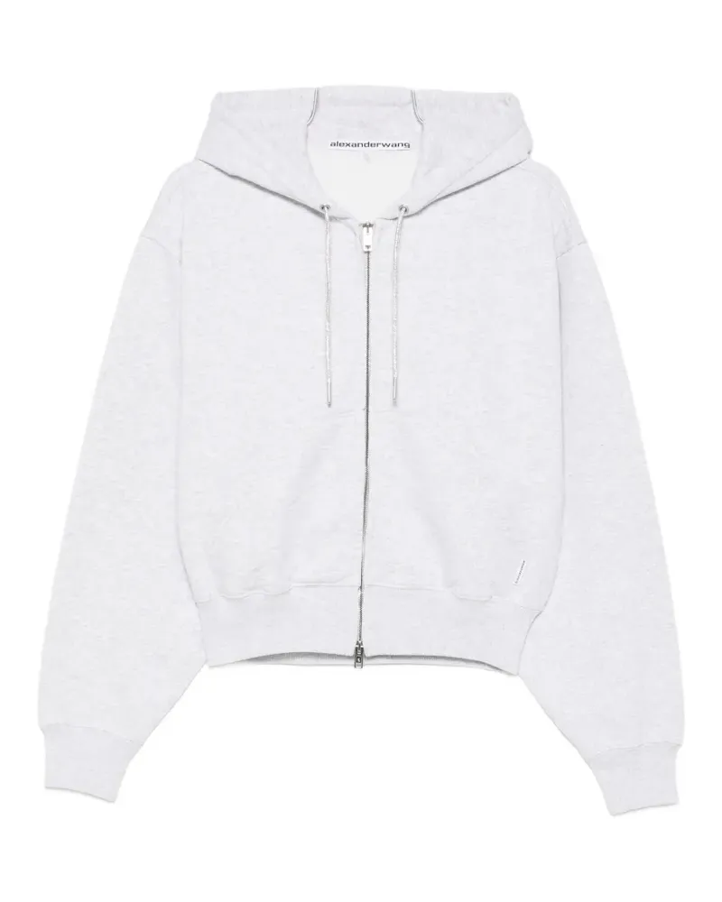 Alexander Wang zip-up hoodie - Grau Grau
