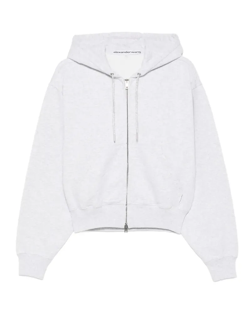 Alexander Wang zip-up hoodie - Grau Grau