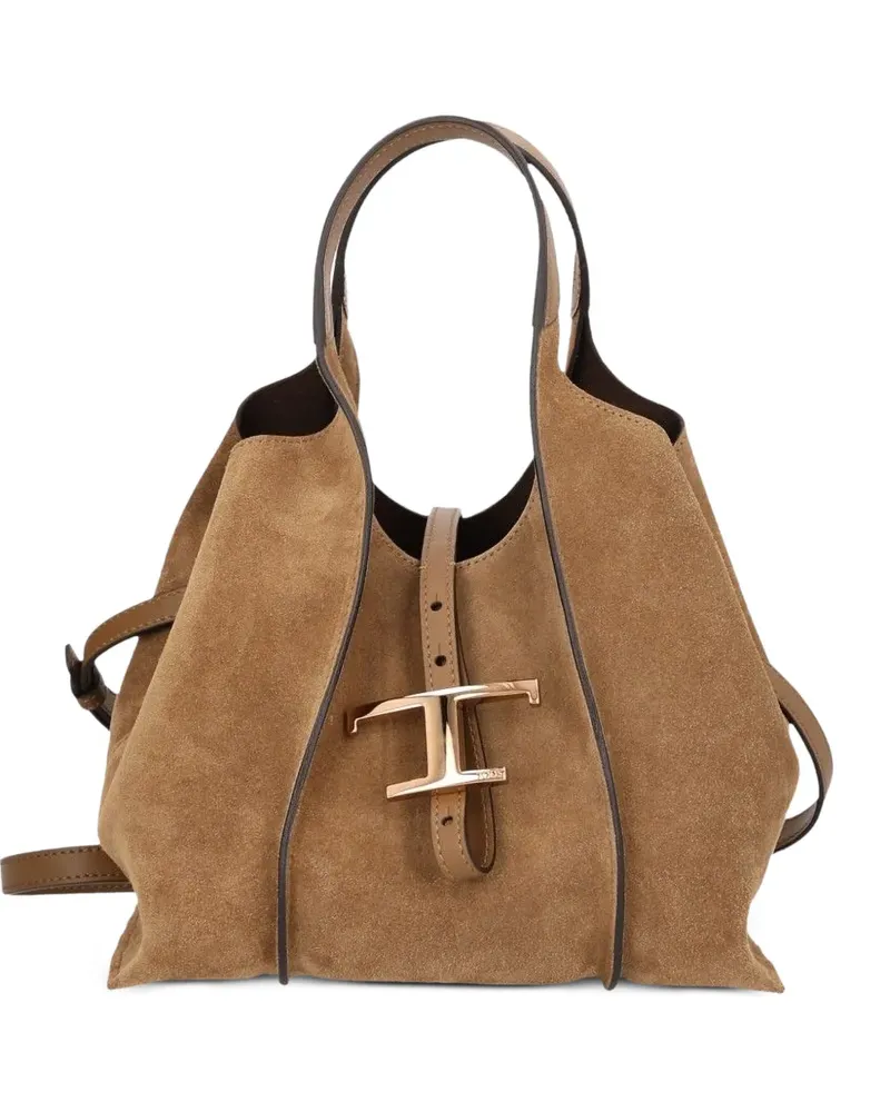 TOD'S T Timeless Schultertasche - Braun Braun