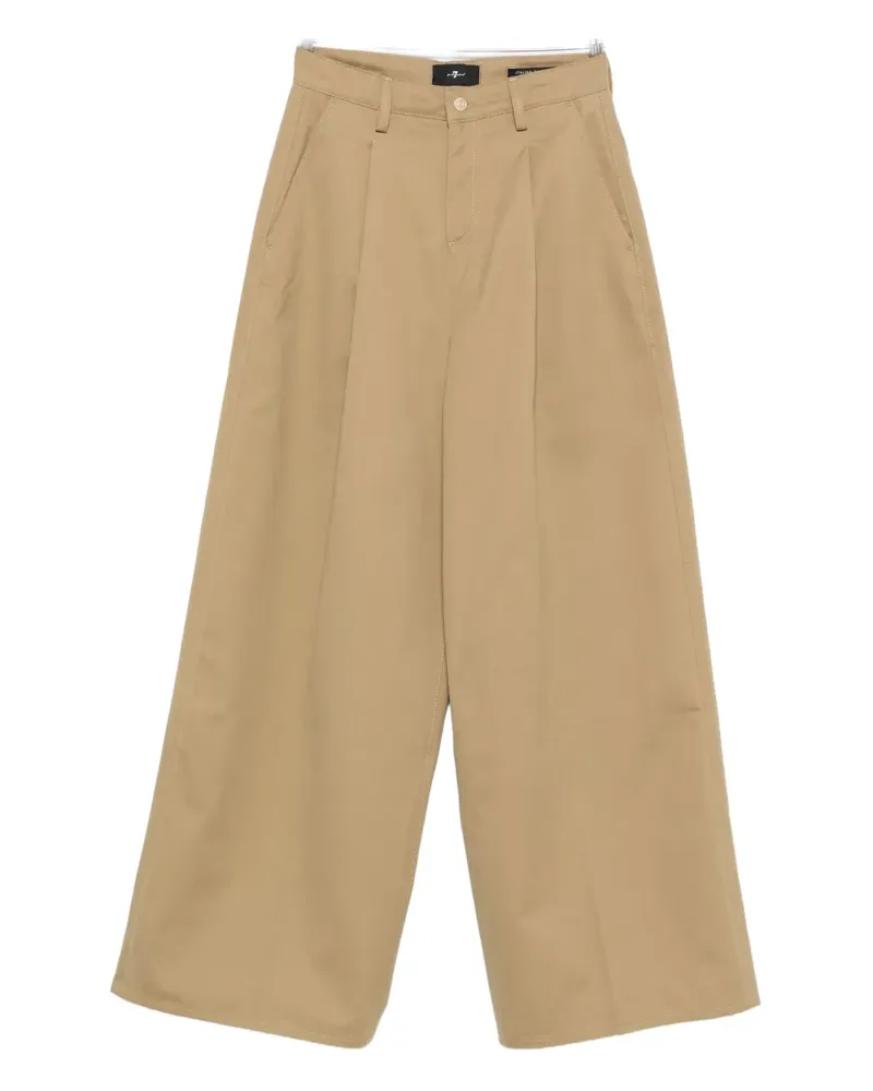 7 for all mankind pleated trousers - Nude Nude