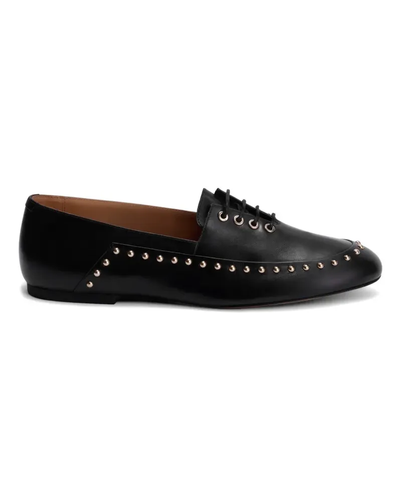 Jil Sander Loafer mit Nieten - Schwarz Schwarz