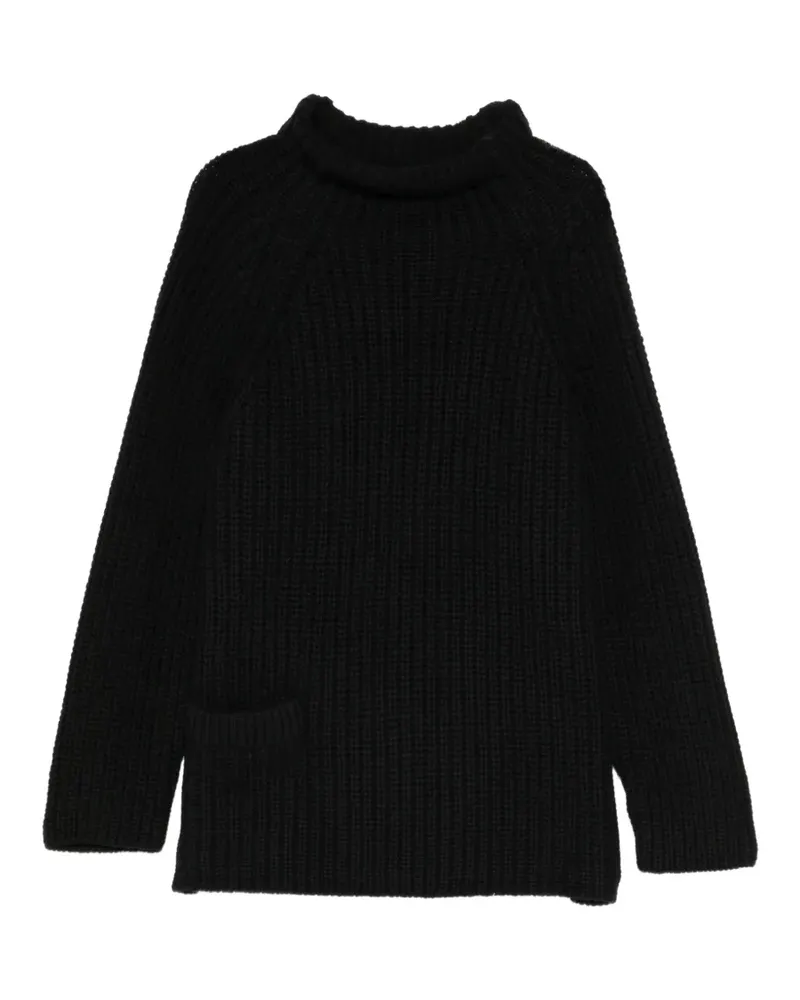 forme d'expression Grob gestrickter Pullover - Schwarz Schwarz