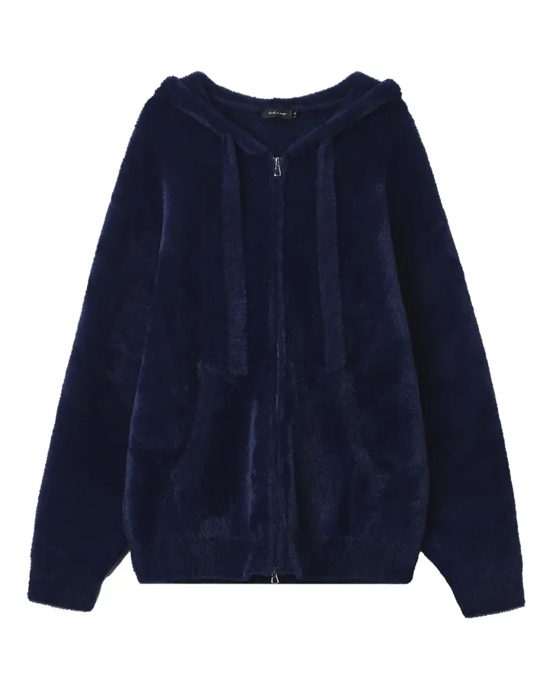Tout a Coup hooded zip cardigan - Blau Blau