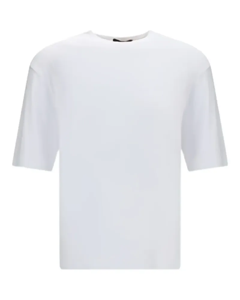 Loro Piana Tremezzo T-Shirt mit Logo-Stickerei - Weiß Weiß