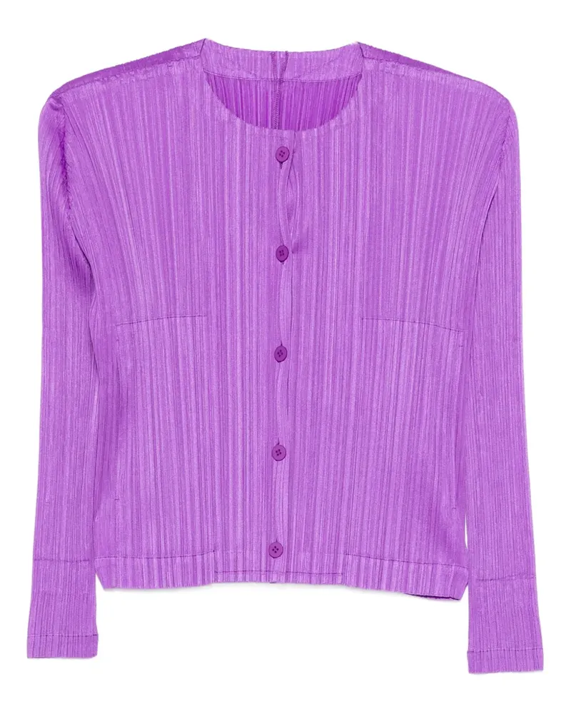 Issey Miyake Cardigan mit Knöpfen - Violett Violett