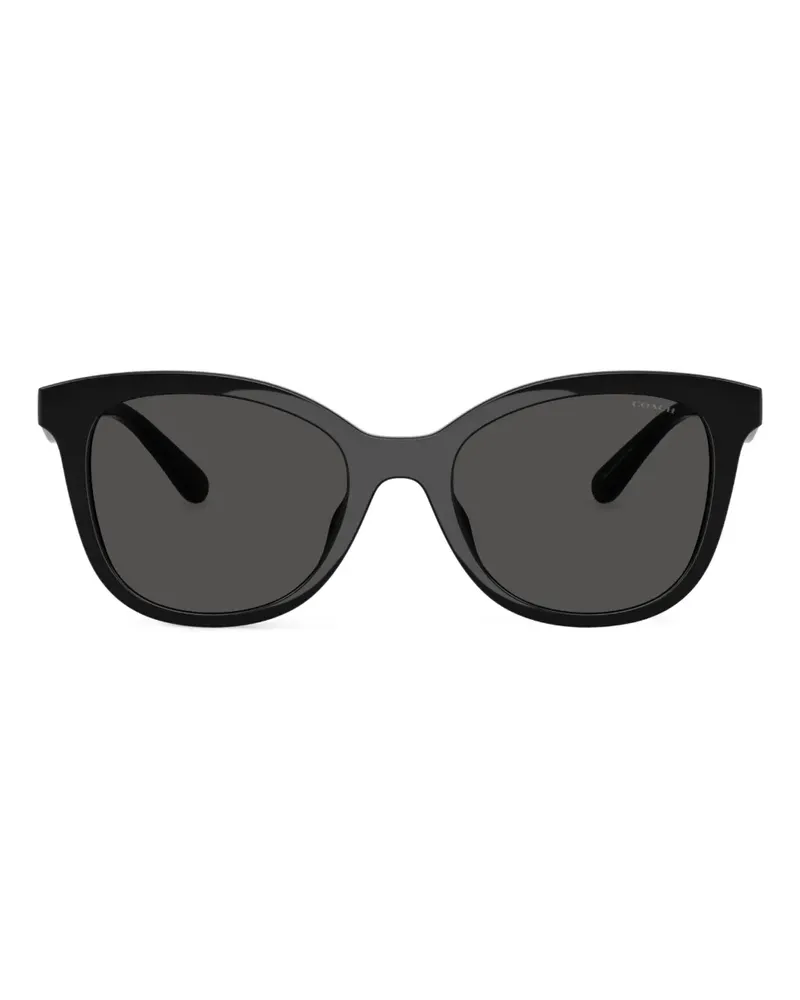 Coach Sonnenbrille mit Logo-Schild - 500287 BLACK 500287