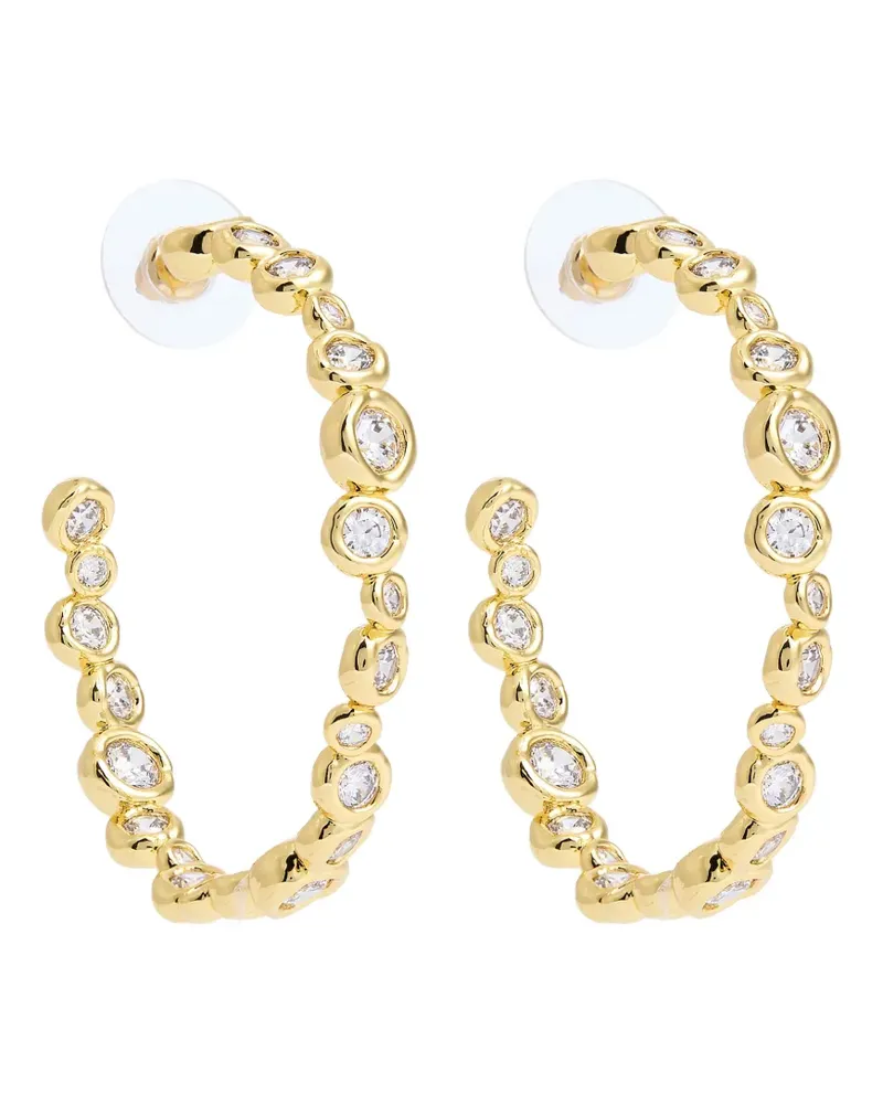 Alexis Bittar Asterales crystal-embellished hoop earrings - Gold Gold