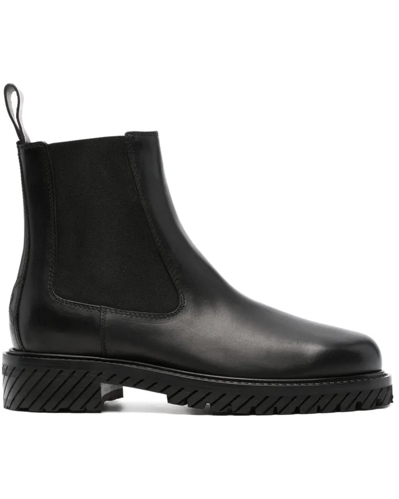 OFF-WHITE Stiefel mit runder Kappe - Schwarz Schwarz