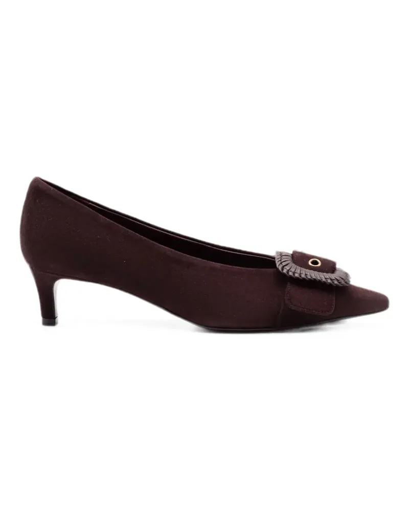 FESTA Milano Mirella braided-detail pointed-toe pumps - Braun Braun