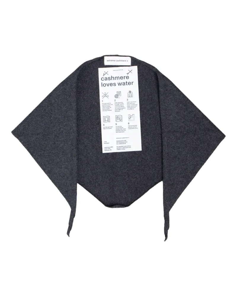 extreme cashmere Gestricktes Bandana - Grau Grau