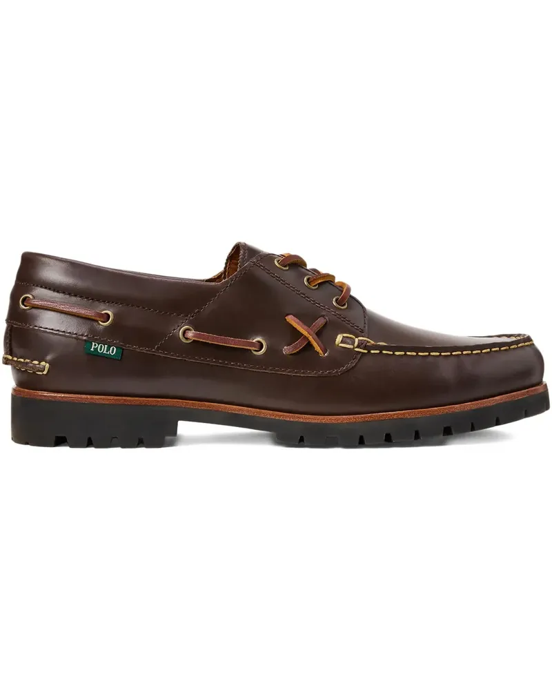 Ralph Lauren Segelschuhe mit runder Kappe - Braun Braun