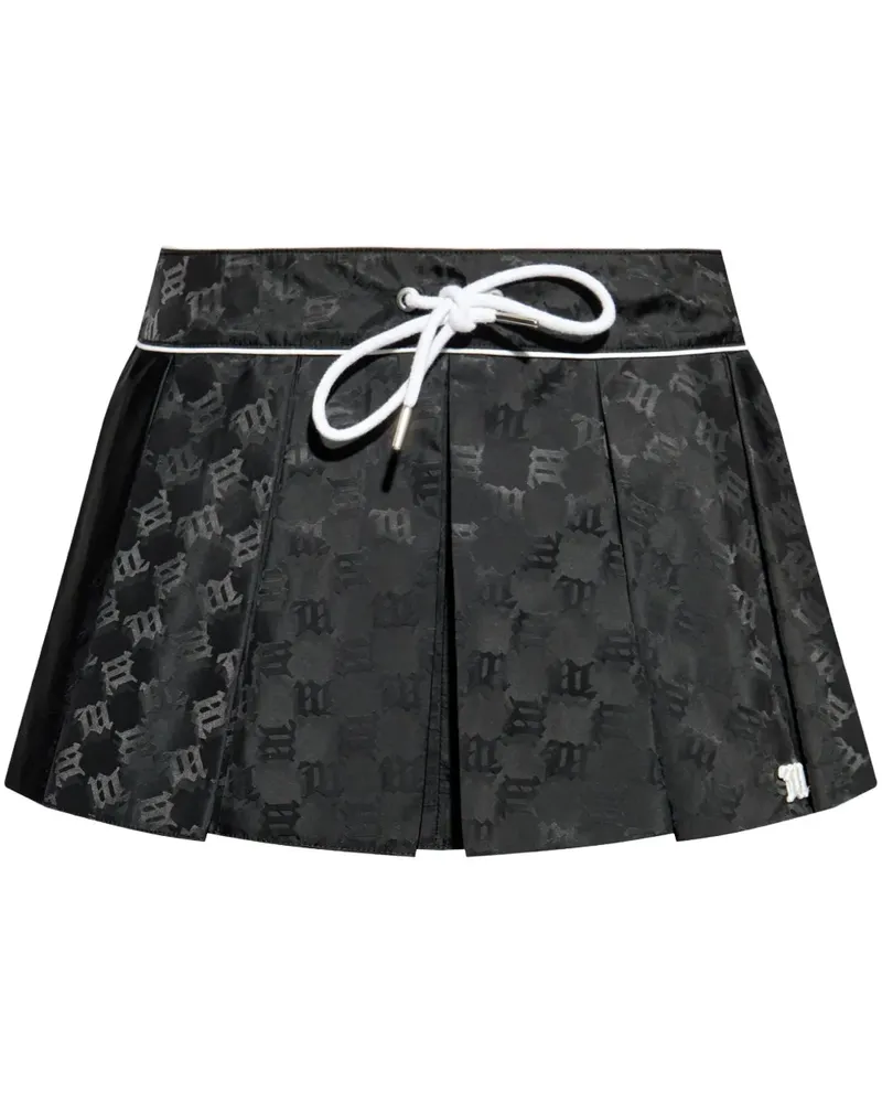 MISBHV Minirock mit Jacquardmuster - Schwarz Schwarz