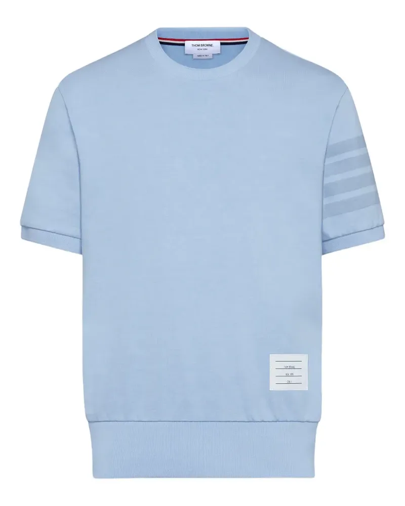 Thom Browne 4-Bar T-Shirt mit rundem Ausschnitt - Blau Blau