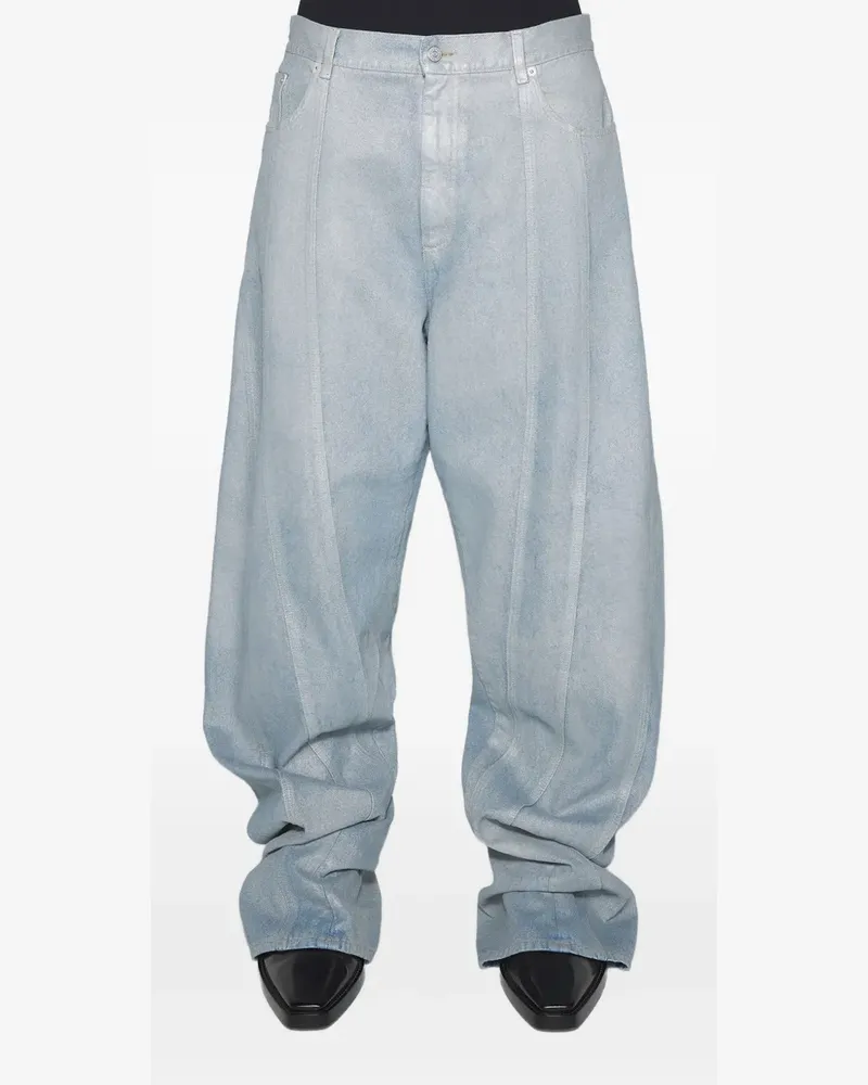 Thierry Mugler Hose mit Einsätzen - Blau Blau