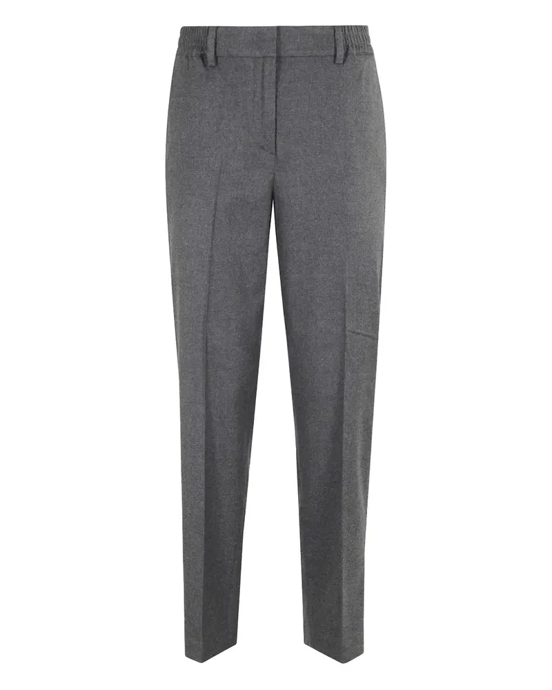Seventy Bügelfaltenhose mit elastischem Bund - Grau Grau