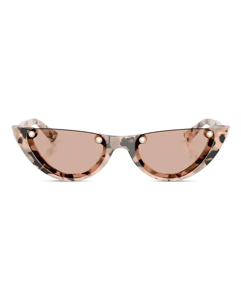 Jimmy Choo pink havana sunglasses - Nude Nude