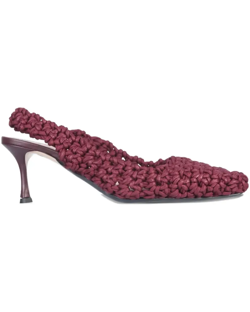 N° 21 woven leather pumps - Rot Rot