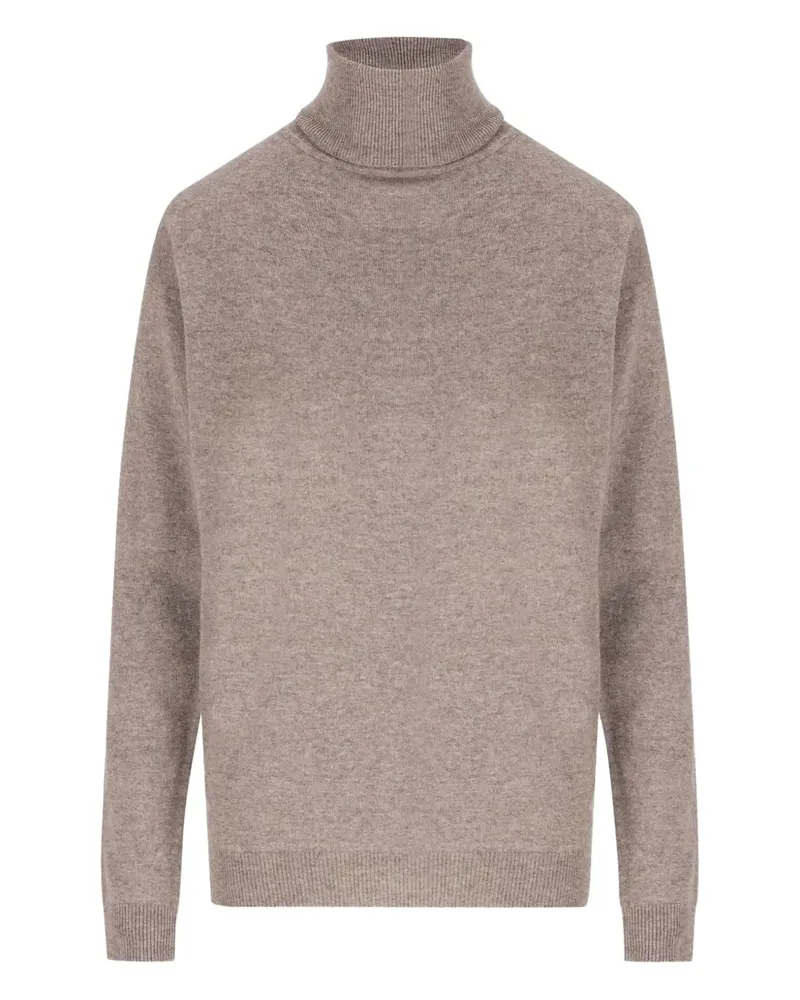 Saint Laurent Rollkragenpullover aus Kaschmir - Nude Nude