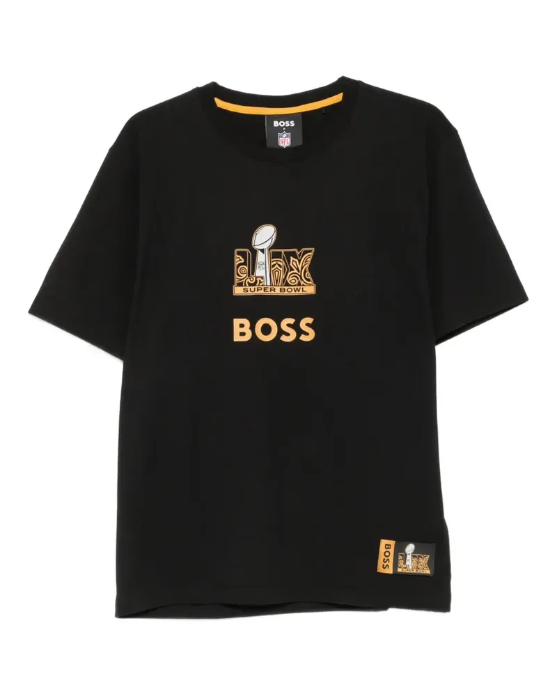 HUGO BOSS x NFL T-Shirt mit Logo-Motiv - Schwarz Schwarz