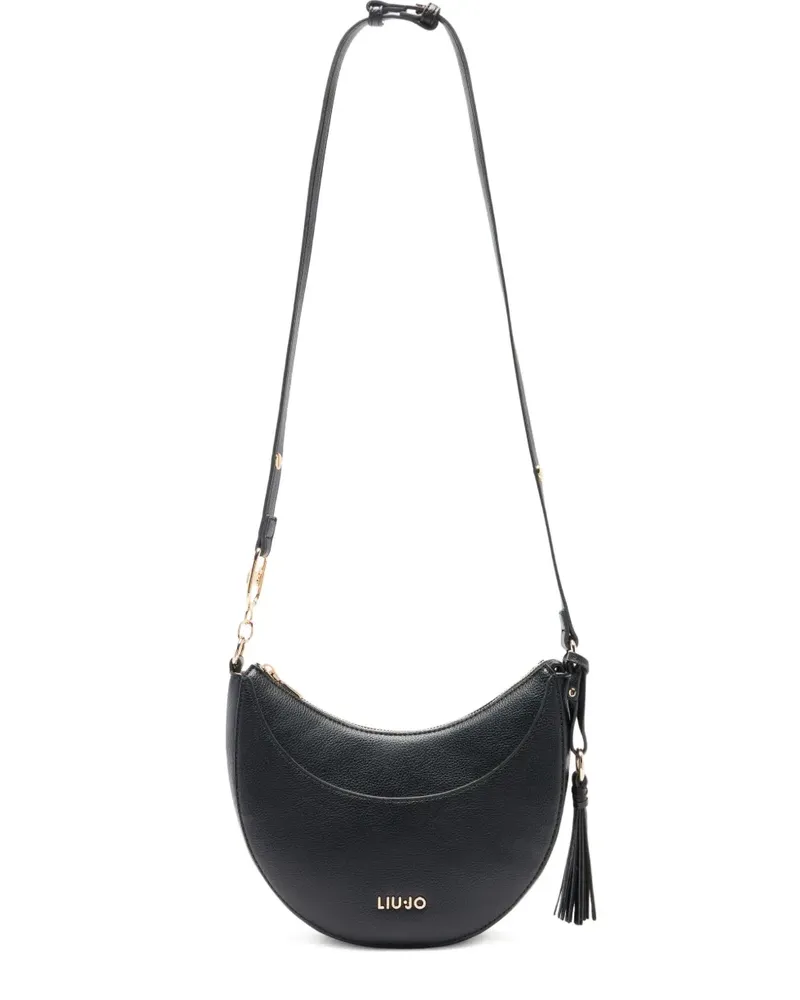 Liu Jo Mittelgroße Satchel-Tasche in Sichelform - Schwarz Schwarz