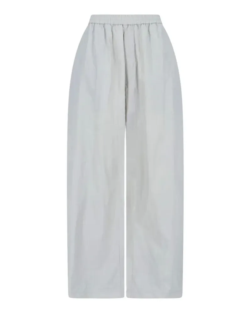 Maison Margiela crinkled wide-leg trousers - Grau Grau