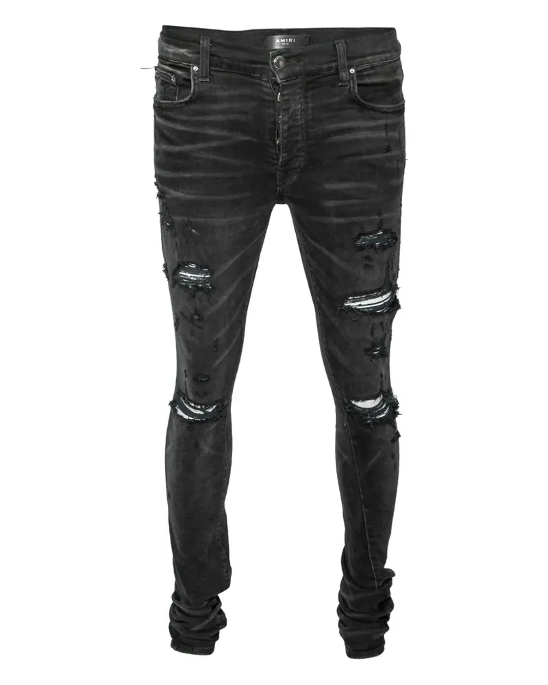Amiri Jeans im Distressed-Look - Schwarz Schwarz
