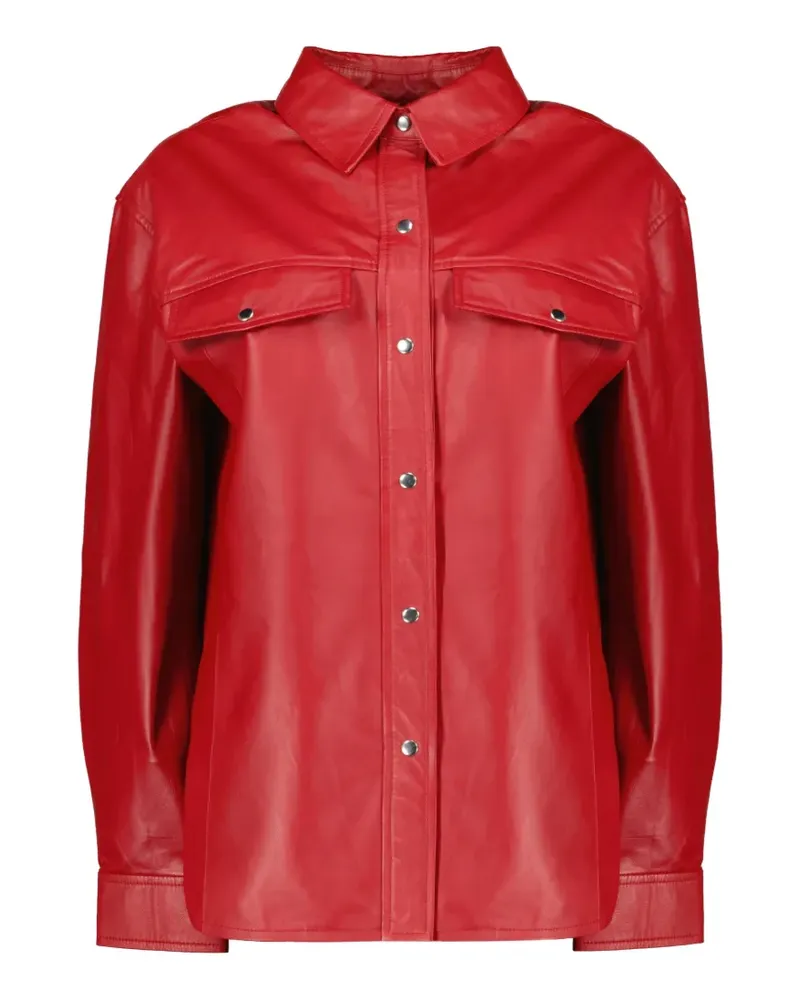IRO leather buttoned jacket - Rot Rot