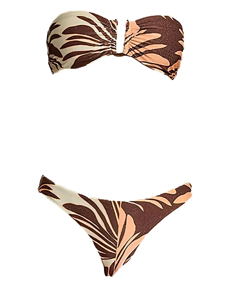 JETS Australia Dahlia Palm Bikinioberteil - Braun Braun