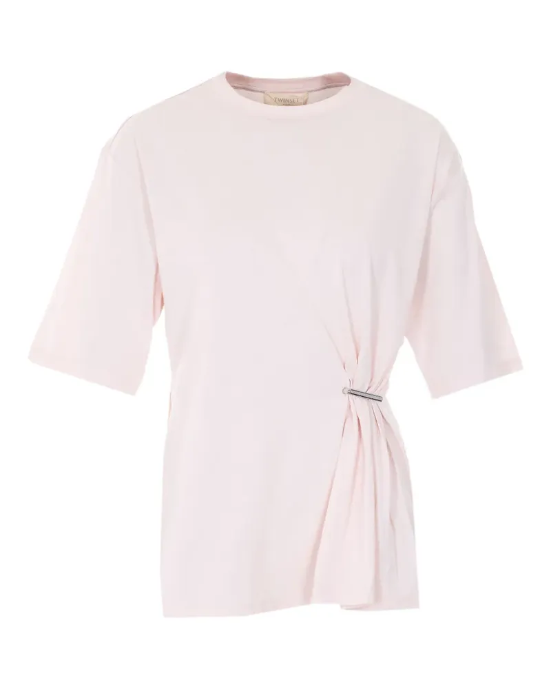 Twin-Set logo-plaque T-shirt - Rosa Rosa