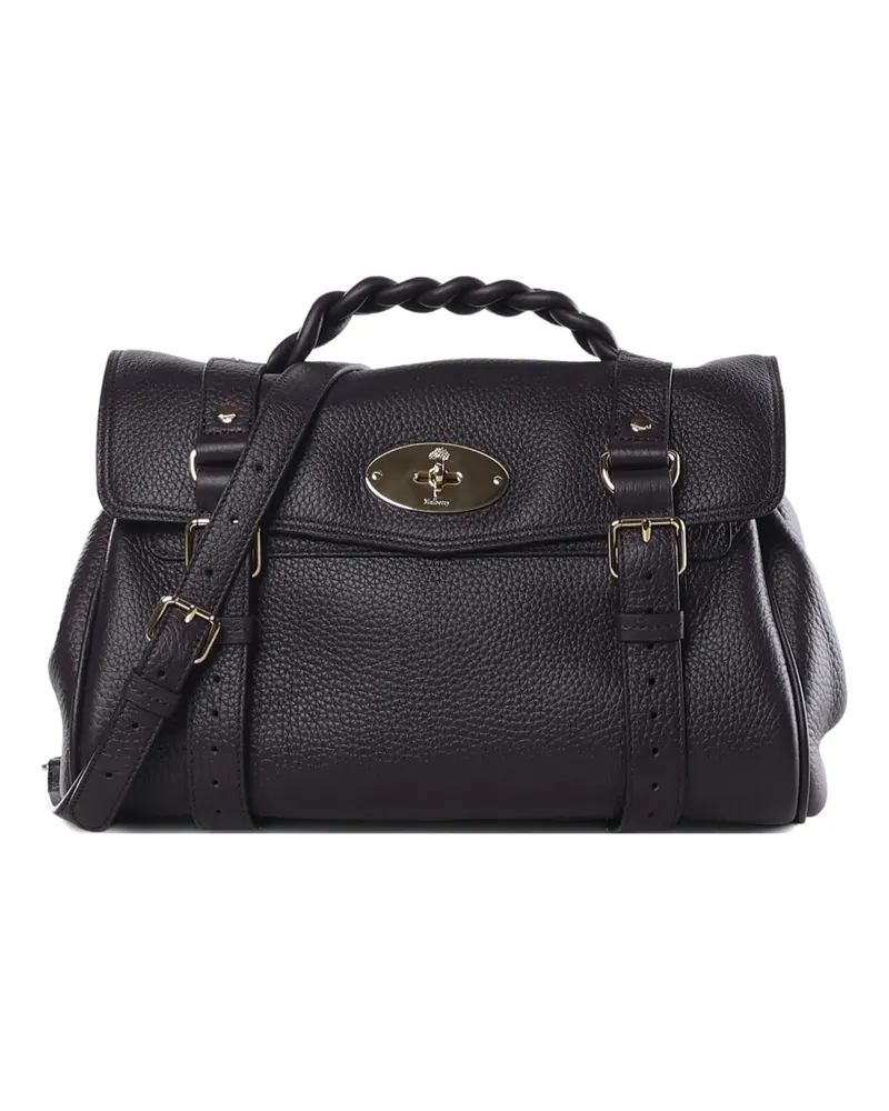 Mulberry Alexa textured twist-handle shoulder bag - Violett Violett