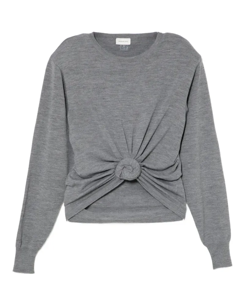 Magda Butrym Langärmeliger Pullover - Grau Grau