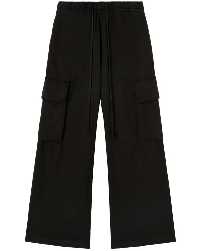 Palm Angels Cargohose mit weitem Bein - Schwarz Schwarz