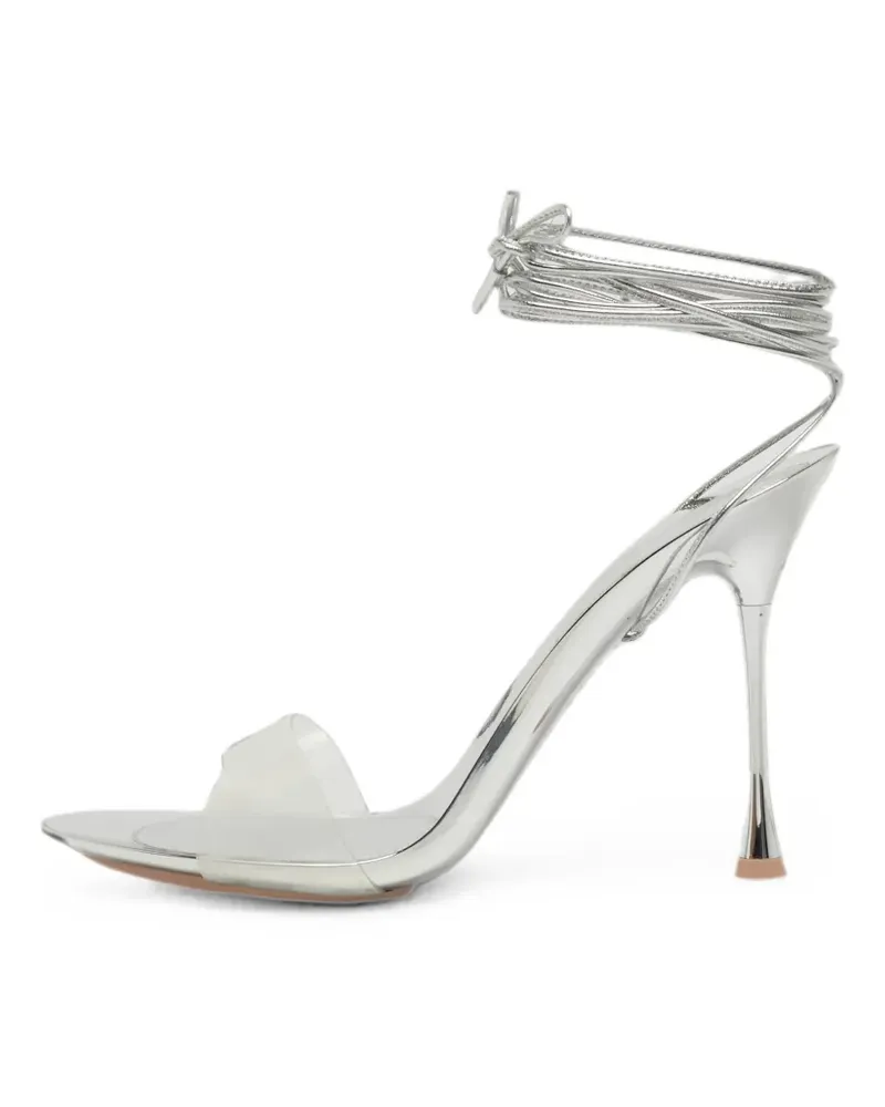 Gianvito Rossi Spice lace-up sandals - Silber Silber