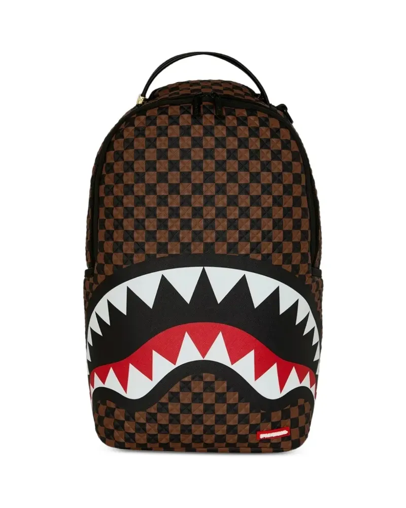 Sprayground Sharks In Paris Pyramid backpack - Braun Braun