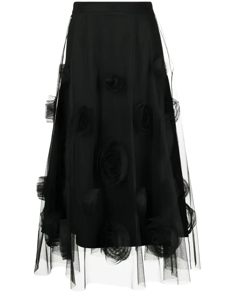 Viktor & Rolf Rock aus Tüll - Schwarz Schwarz
