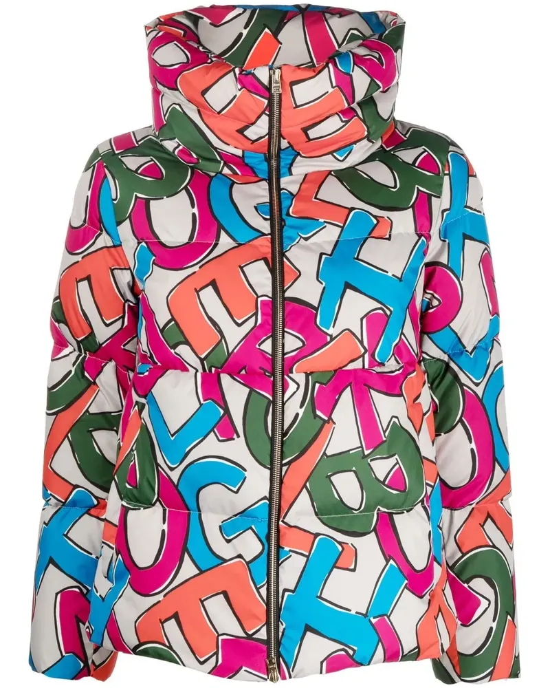 Herno Gefütterte Jacke mit Logo-Print - Nude Nude