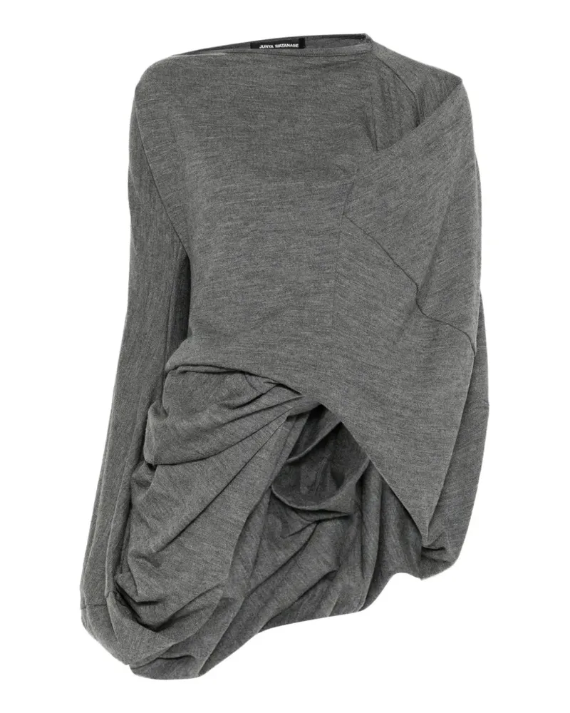 Junya Watanabe Asymmetrischer Pullover - Grau Grau