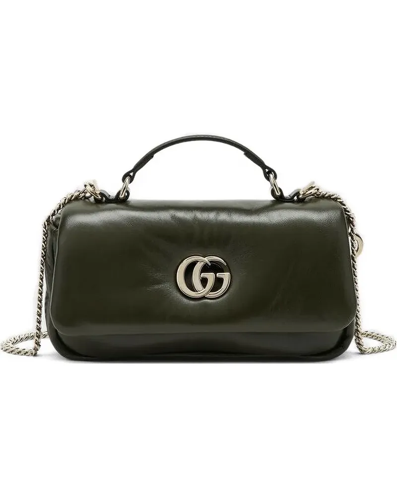 Gucci GG Milano Schultertasche mit Logo - Grün Grün